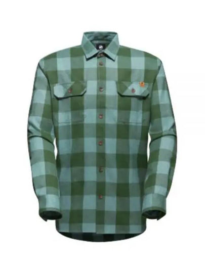 Tamaro Gingham Check Long Sleeve Shirt Green - MAMMUT - BALAAN 2