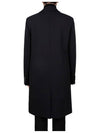 Wool Single Coat Black - BOTTEGA VENETA - BALAAN 4