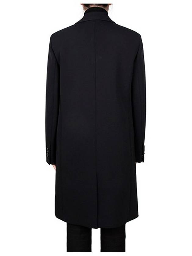 Wool Single Coat Black - BOTTEGA VENETA - BALAAN 4