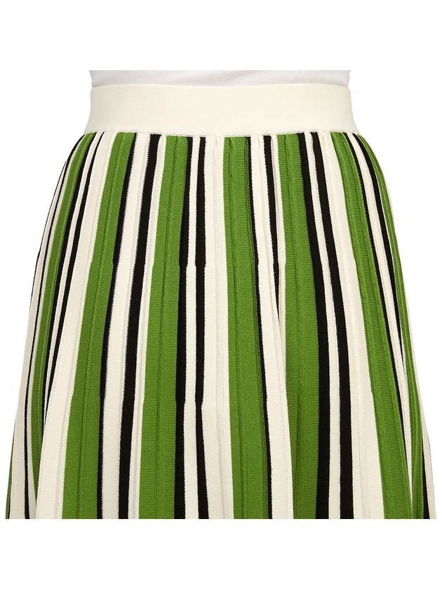 Editta Long Pleated Skirt Green - MAX MARA - BALAAN 8