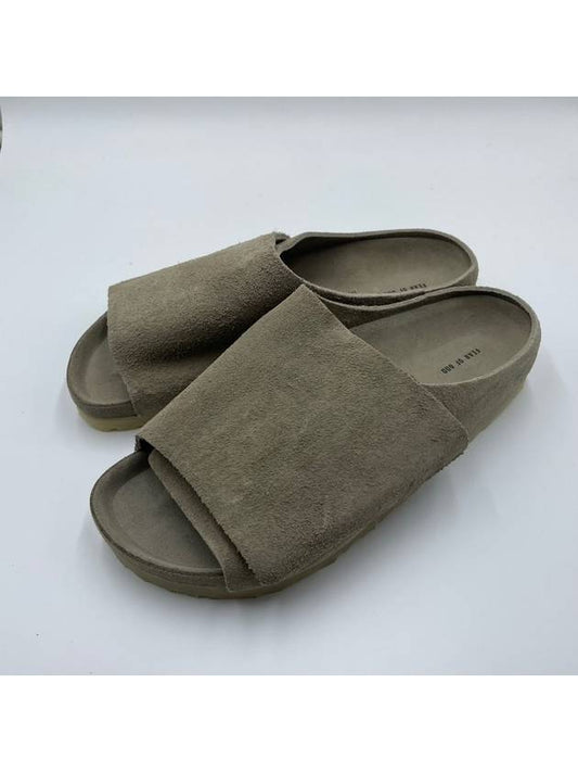 x Birkenstock Los Feliz Suede Sandals Ash - FEAR OF GOD - BALAAN 1