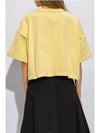 Crew Neck Pocket Short Sleeve T-Shirt Yellow - BOTTEGA VENETA - BALAAN 3