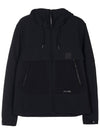 Men's Metropolis Shell Hooded Jacket Black - CP COMPANY - BALAAN 10