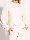 Women's Software Isoli Puff Shoulder Sweatshirt White - GANNI - BALAAN 4