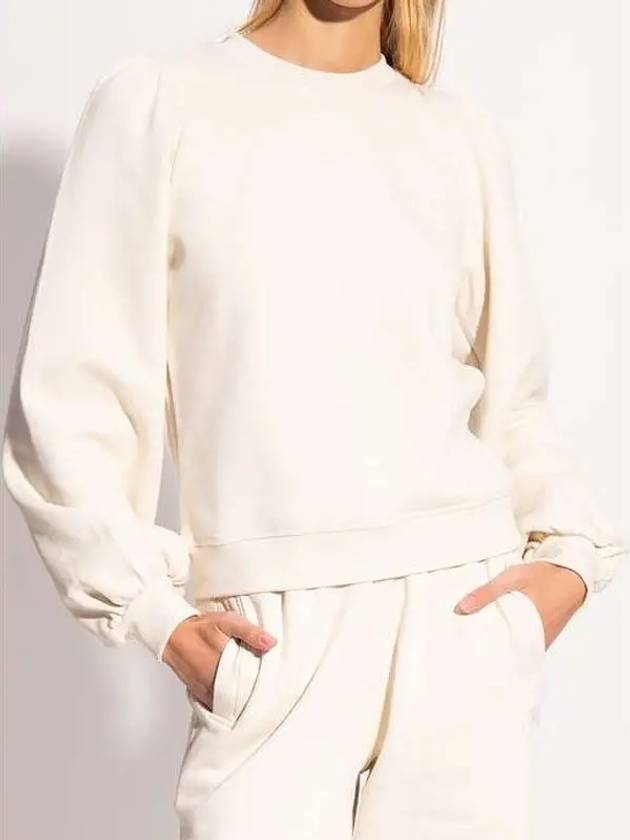 Women's Software Isoli Puff Shoulder Sweatshirt White - GANNI - BALAAN 4