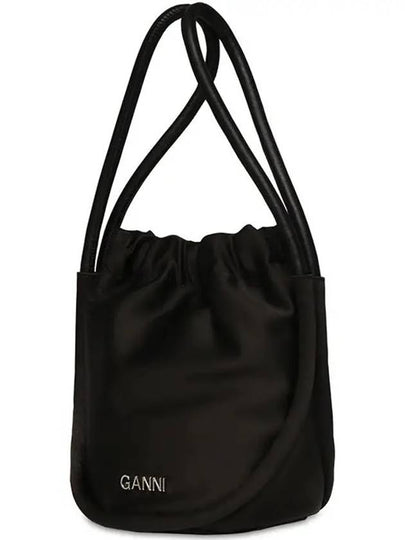 Recycled Nylon Bucket Bag Black - GANNI - BALAAN 2