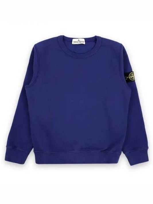 24Fw Kids Stone Island Knit Sweatshirt 811661320 V0022 Blue - STONE ISLAND - BALAAN 2