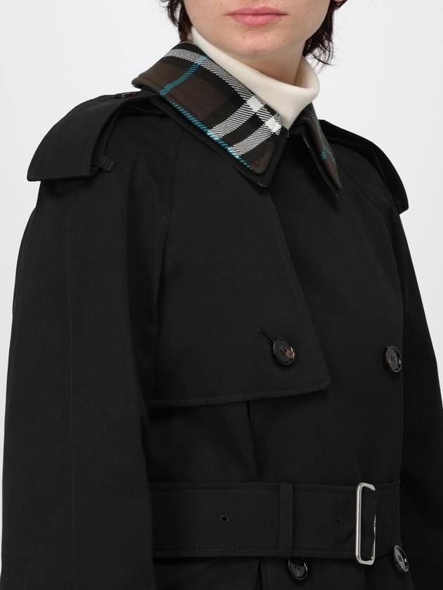 Detachable Collar Trench Coat Black - BURBERRY - BALAAN 6