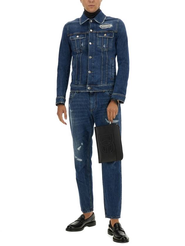 STRETHC DENIM JACKET - DOLCE&GABBANA - BALAAN 2