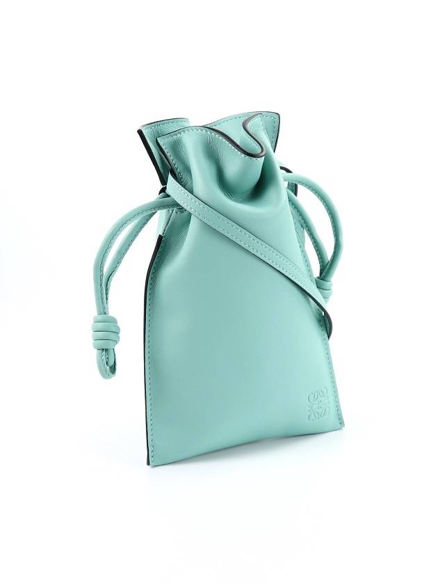 Flamenco Pocket Calfskin Cross Bag Fresh Mint - LOEWE - BALAAN 4