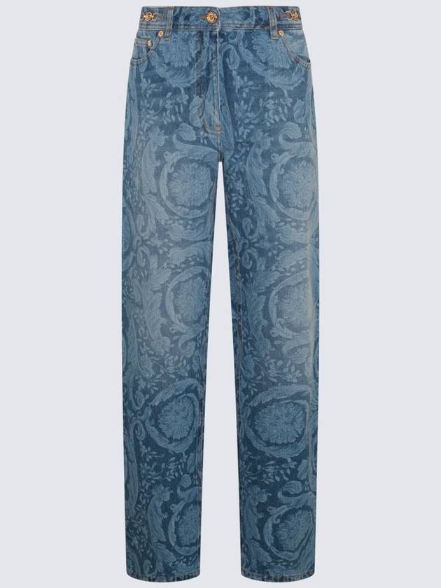 Denim Straight Pants 10115191A100291D030 BLUE - VERSACE - BALAAN 3