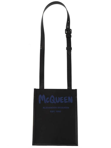 logo shoulder bag black - ALEXANDER MCQUEEN - BALAAN 1