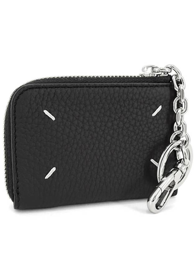 Key Ring Zipper Card Wallet Black - MAISON MARGIELA - BALAAN 2