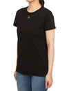 Embroided ORB Peru Short Sleeve T-Shirt Black - VIVIENNE WESTWOOD - BALAAN 5