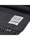 Classic Wool Muffler Dark Grey Melange - TOTEME - BALAAN 7