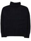 Intarsia Heart Logo Turtleneck Black - AMI - BALAAN 3