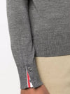 Merino Striped Crew Neck Knit Top Grey - THOM BROWNE - BALAAN 5