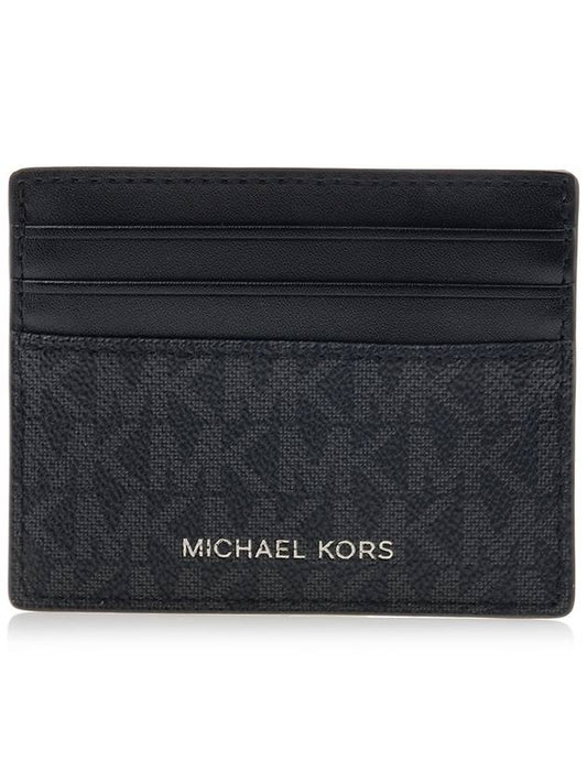 Men's Logo Card Wallet Black - MICHAEL KORS - BALAAN.