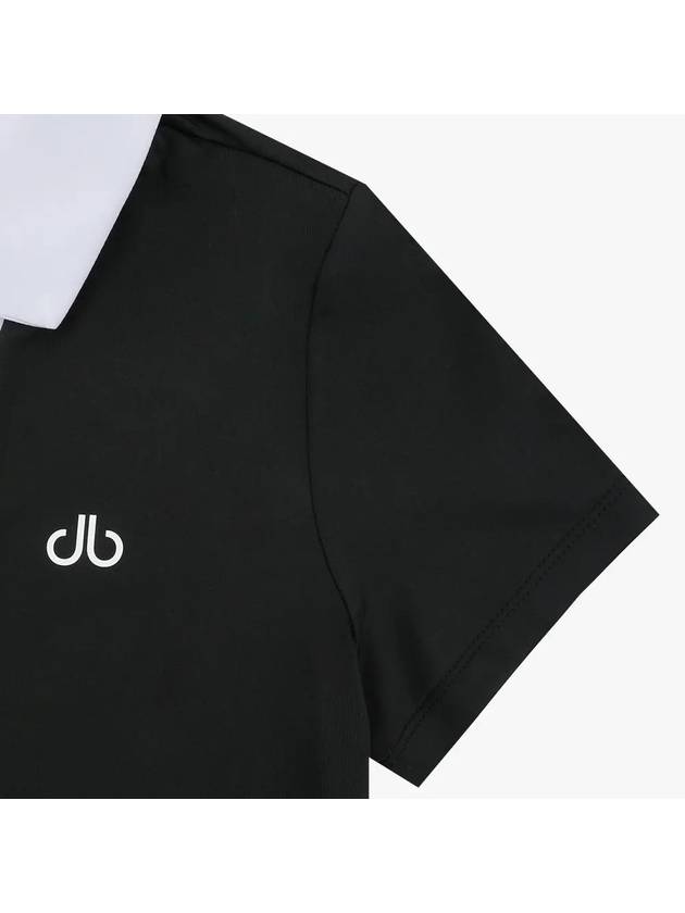 Drew Single Variation Color Scheme Short Sleeve T-Shirt DF42ST03BLACK - DRUH GOLF - BALAAN 4