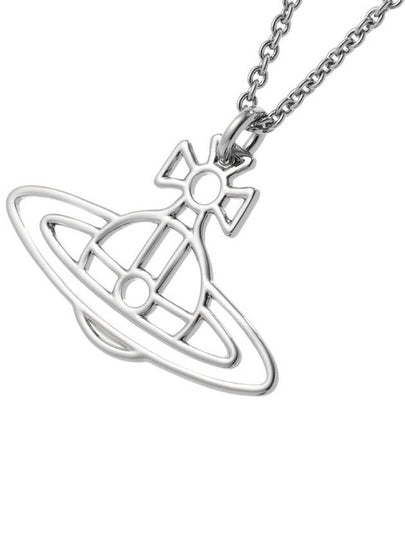 Thin Lines Flat ORB Necklace Silver - VIVIENNE WESTWOOD - BALAAN 2