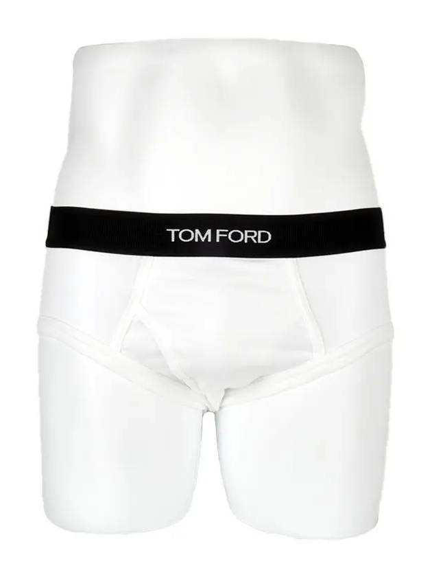 Men's Cotton Logo Waistband Briefs 2 Pack - TOM FORD - BALAAN 3