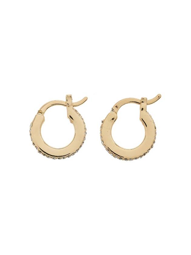 Pave Huggie Earrings Gold - COACH - BALAAN 3