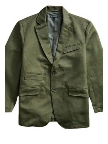 Andover Jacket Olive Melange Cotton Twill 24F1D006 PS196 LU001 - ENGINEERED GARMENTS - BALAAN 1