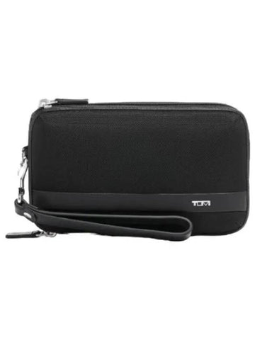 Alpha Triple Zipper Clutch Bag - TUMI - BALAAN 1