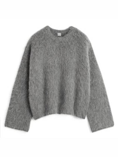 Crewneck Alpaca Knit Top Beige - TOTEME - BALAAN 2