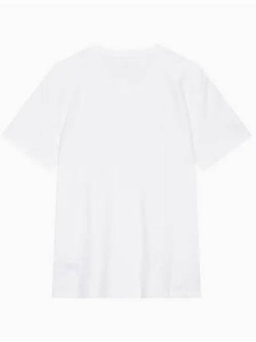 JEANS Men s White Regular Fit Institutional Logo Short Sleeve T Shirt J326954 YAF - CALVIN KLEIN - BALAAN 1