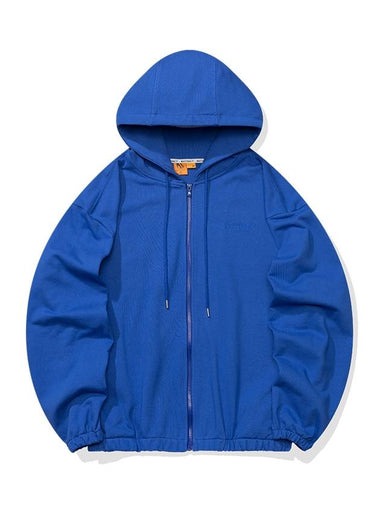 Drop Shoulder Zip-Up Hoodie Blue - BATTRACT - BALAAN 1