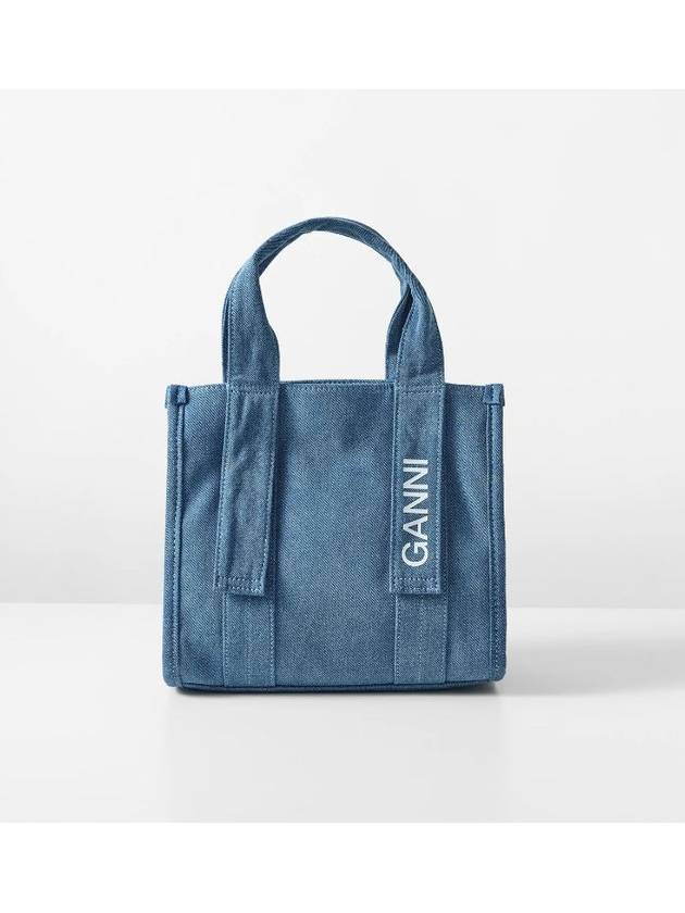 24SS Tech Denim Tote Bag Shoulder Bag - GANNI - BALAAN 1