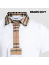 Kids Collar Check Polo Dress White - BURBERRY - BALAAN 5