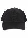 Waffen Logo Embroidery Patch Ball Cap Black - STONE ISLAND - BALAAN.