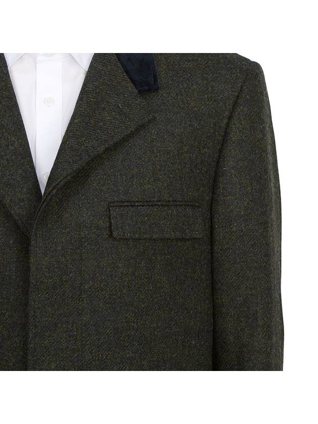 Classic Chesterfield Oversized Single Coat Green - THOM BROWNE - BALAAN 10