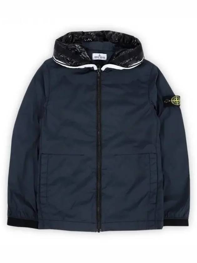 Kids Wappen Patch Zip-Up Hoodie Navy - STONE ISLAND - BALAAN 2