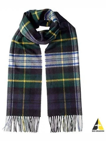 Johnstons of Elgin Tartan Cashmere Scarf KU0312 DRESS GORDON Unisex - JOHNSTONS OF ELGIN - BALAAN 1