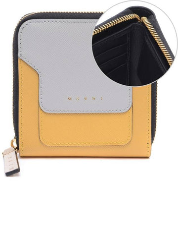 Women's Zipper Half Wallet PFMOQ09U08_LV520_Z391N_21S - MARNI - BALAAN 1