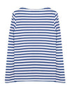 Minquiers Modern Stripe Long Sleeve T-Shirt White Blue - SAINT JAMES - BALAAN 3