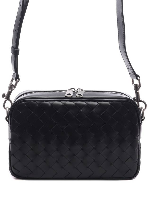 Intrecciato Camera Small Cross Bag Black - BOTTEGA VENETA - BALAAN 2