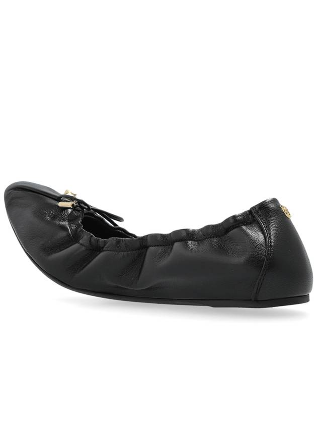 FERRAGAMO Leather Ballet Flats Joelle, Women's, Black - SALVATORE FERRAGAMO - BALAAN 5