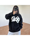 Two Dice Crew Neck Sweatshirt Black - STUSSY - BALAAN 6