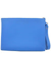 Women s Louis Vuitton M82270 Bright Blue Aerogram Leather Take Off Pouch Clutch gt Gangbuk used luxury goods - LOUIS VUITTON - BALAAN 4