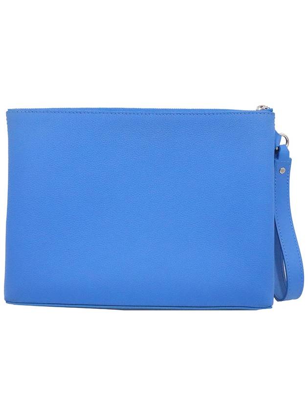 Women s Louis Vuitton M82270 Bright Blue Aerogram Leather Take Off Pouch Clutch gt Gangbuk used luxury goods - LOUIS VUITTON - BALAAN 4