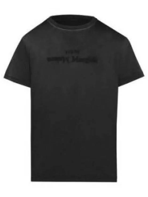 Reverse Logo Short Sleeve T-Shirt Washed Black - MAISON MARGIELA - BALAAN 2