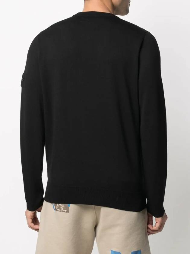 Shadow Project Pocket Crew Neck Knit Top Black - STONE ISLAND - BALAAN 5