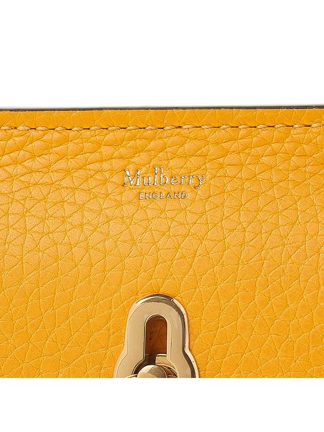 Micro Amberley Leather Cross Bag Yellow - MULBERRY - BALAAN 7