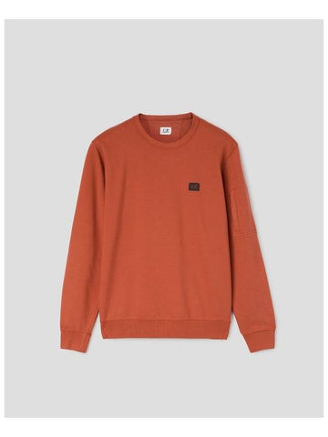 Logo Patch Sweatshirt Orange - CP COMPANY - BALAAN 1