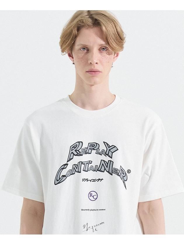 graphic half tee concrete - REPLAYCONTAINER - BALAAN 1