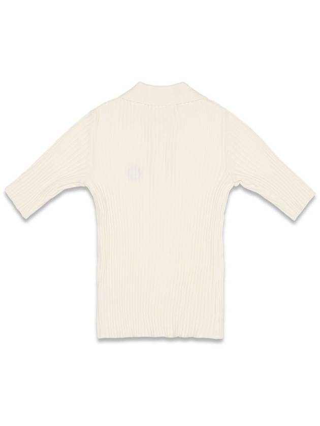 Women s Slim Button Knit Ivory MCFW24KN4IV - MACKY - BALAAN 3